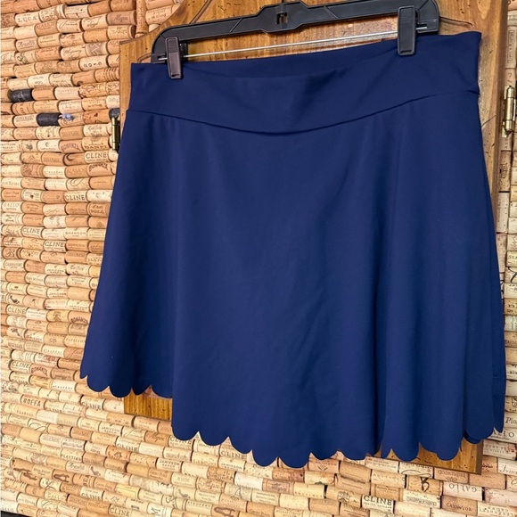 J. Crew Active navy skort with scalloped hem size XL - Picture 3 of 7